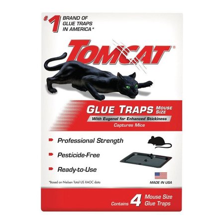 TOMCAT Trap Glue Mouse W/Eugenol 4Pk 0362310
